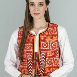 Exotic India Women Floral Tailored Jacket with Embroidered-image-79