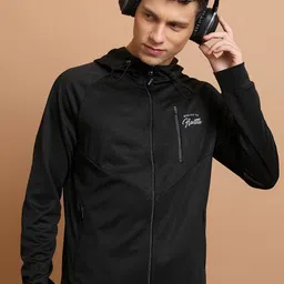 Highlander Men Regular Fit Hooded Bomber Jacket-image-5