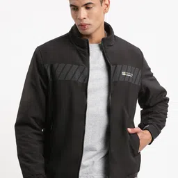 SHOWOFF Mock Collar Windcheater Bomber Jacket-86