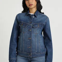 Lee Spread Collar Denim Jacket-image-9