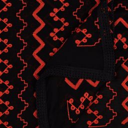Dupatta Bazaar Black & Red Embroidered Dupatta image 4