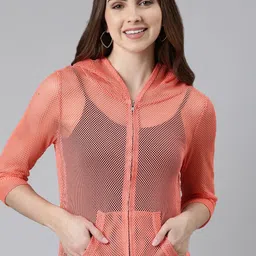 SHOWOFF Women Crop Self Design Tailored Jacket-40