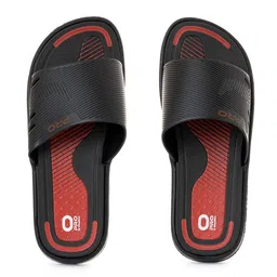 Khadims Men Black & Red Sliders-image-77