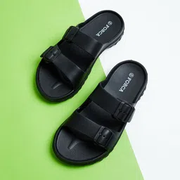 Forca by Lifestyle Men Solid Synthetic Sliders-34