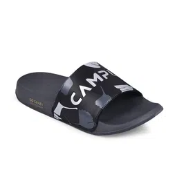 Campus Men Black & Grey Printed Sliders-45