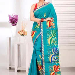 DipDiya Woven Design Embroidered Pure Cotton Taant Saree-picture-27