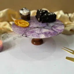 home arte Purple Stone Cake Stand-picture-25