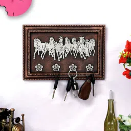 7 Horse Brown MDF Key Holder by Craft Tree-picture-21