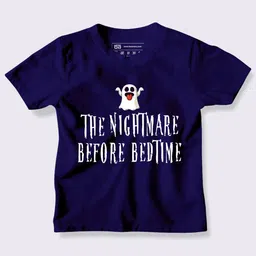 BE AWARA Kids Navy Blue & french middle red purple Printed Applique T-shirt-54