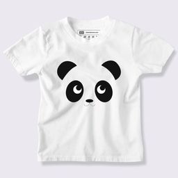 BE AWARA Kids White & Mystic Blue Typography Printed T-shirt-33