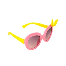 Spiky Kids Grey Lens & Pink Full Rim Butterfly Sunglasses with UV Protected Lens-35