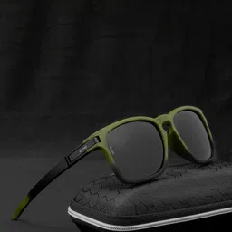 OKNO Unisex Wayfarer Sunglasses with Polarised Lens OKCEnfieldGreenSC1EL1144-28