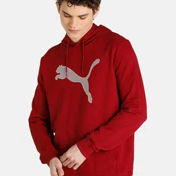 Puma Men Red Printed Hooded Regular Fit Sweatshirt-picture-57