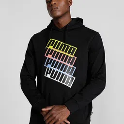 Puma Men Graphic Cotton Hooded Sweatshirt-42