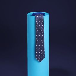 Louis Philippe Men Polka Dots Woven Design Skinny Tie-image-35