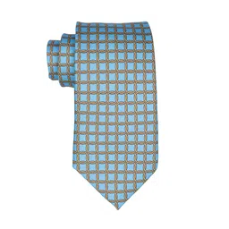 The Tie Hub Men Printed Italian Silk Necktie-image-77