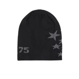 iSWEVEN Unisex Black & White Beanie-42