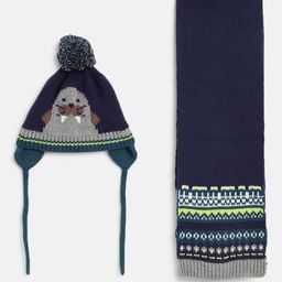 Chicco Boys Woollen Beaniewith Muffler-image-52