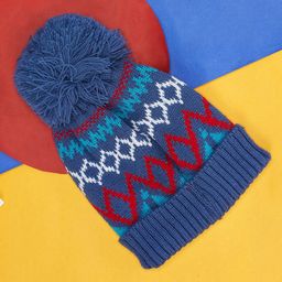 Pantaloons Junior Boys Self Design Acrylic Beanie-11
