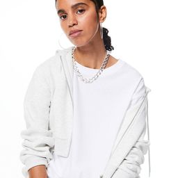 H&M Cropped Zip-Through Hoodie-image-22