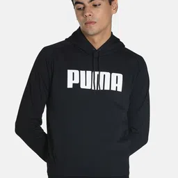 Puma Men Black Active Hoodie Printed Hooded Sweatshirt-image-55
