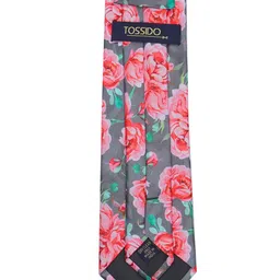 Tossido Men Green & Red Printed Broad Tie image 2