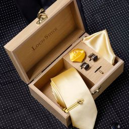 LOUIS STITCH Men Luxury Italian Silk Accessory Set-picture-12