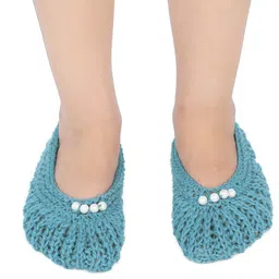 Girls Pearl Knitted Footie Socks-26