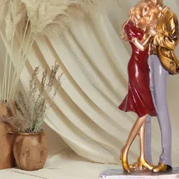 BECKON VENTURE Red & Gold toned Large Figurine Showpiece-picture-34