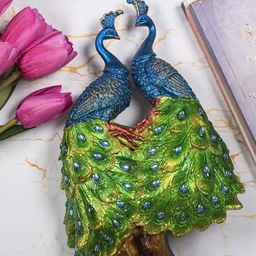 Archies Green & Blue Royal Peacock Pair Showpiece-image-50