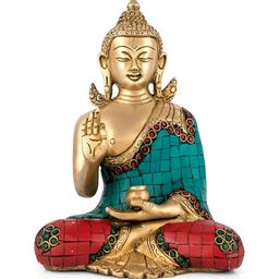 CraftVatika Gold-Toned Buddha Idol Showpiece-image-32