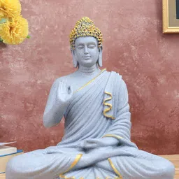 The Advitya Grey Buddha Idol Showpiece-picture-26