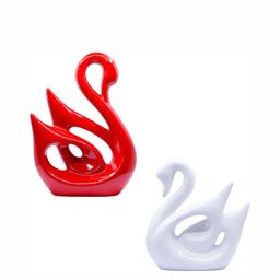 GW CREATIONS Red & White 2 Pieces Figurine Showpiece-image-33