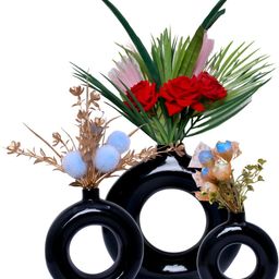 GW CREATIONS Black 3 Pieces Figurine Showpiece-image-12