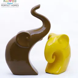 GW CREATIONS Black 2 Pieces Figurine Showpiece-image-86