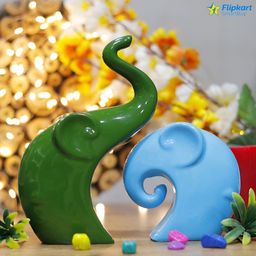 GW CREATIONS Green Figurine Showpiece-image-88