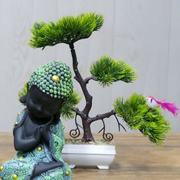 GW CREATIONS Green Figurine Showpiece-image-97