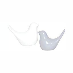 GW CREATIONS White & Grey 2 Pieces Birds & Animals Figurine Showpieces-image-81