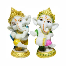 GW CREATIONS White & Gold toned 2 Pieces Religious Idol Showpiece-picture-16