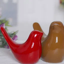 GW CREATIONS Brown & Red Small Figurine Showpiece-12