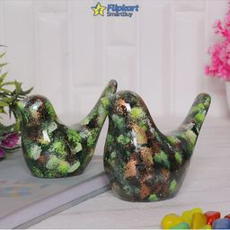 GW CREATIONS Set of 2 Multicoloured Figurine Showpiece-23
