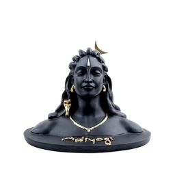 SkyKey Black Textured Polyresin Adiyogi Idol Showpiece-image-9