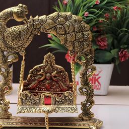 Kridaykraft Gold Toned Metal Religious Idol Showpiece-image-58