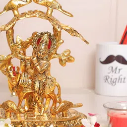 Kridaykraft Gold-Toned Krishna Showpiece-image-27