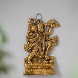 Fashion Bizz Gold-Toned Metal Pawanputra Showpiece-image-50
