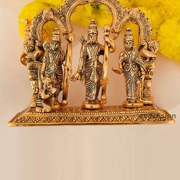 Ascension Golden Lord Ram Darbar Brass Statue Showpiece-image-10