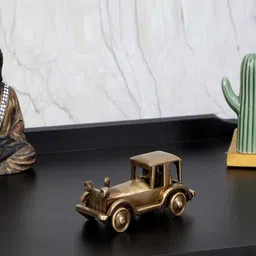 Two Moustaches Brown Toned Textured Motor Car Figurine Showpieces-image-24