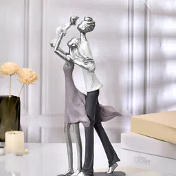 Aura Silver-Toned Family Love Showpiece-image-80
