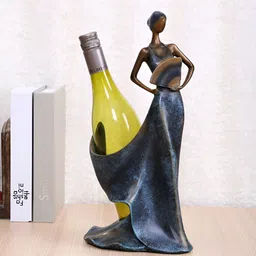 Aura Blue & Brown Alluring and Majestic Lady Figurine Showpiece-18