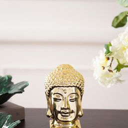 Pure Home and Living Gold-Toned Textured Gautam Buddha Showpiece-image-68